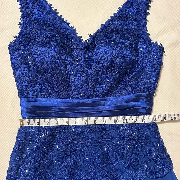 Cinderella Divine Chiffon & Lace evening Gown - Picture 5 of 6